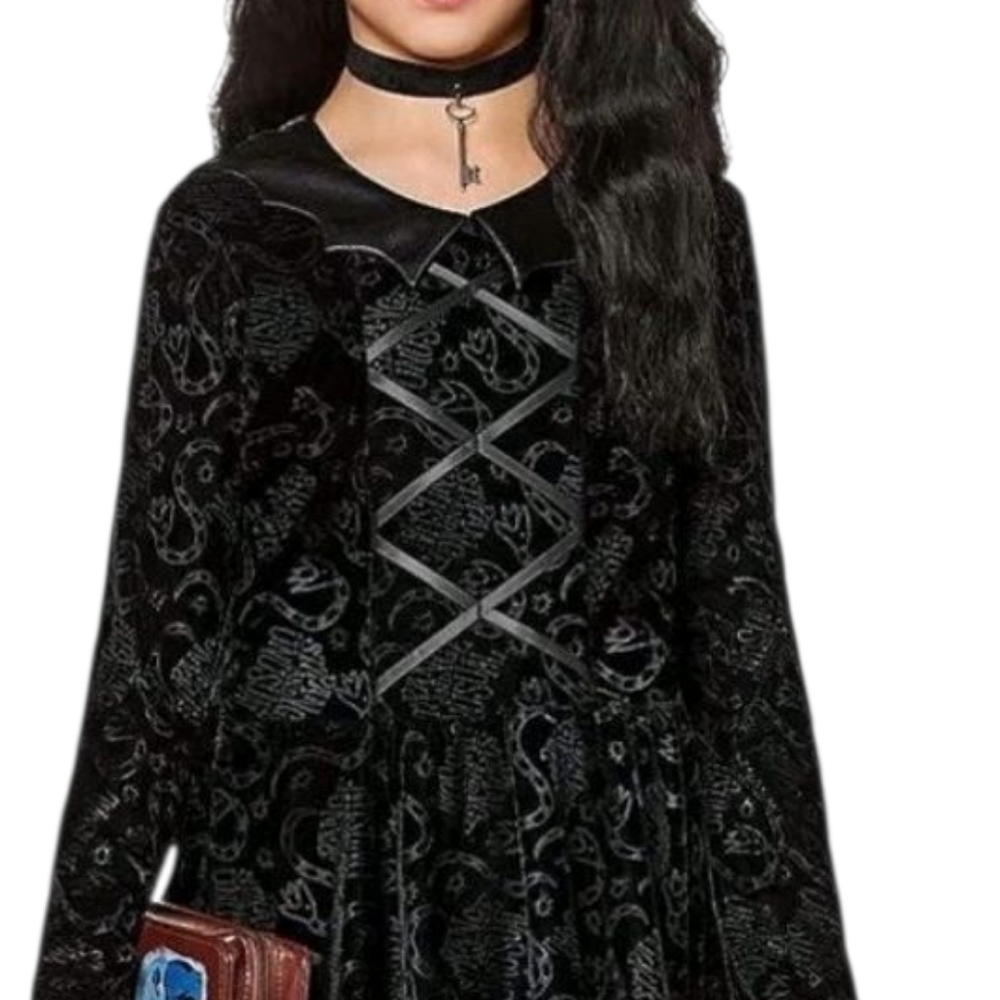 Beattlejuice Gothic Lydia Deetz Costume L - Picture 3 of 13